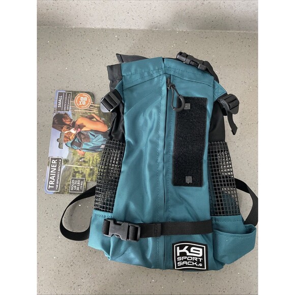 K9 Sport Sack Trainer Dog Backpack Carrier Small Teal for Small Dogs NWOT